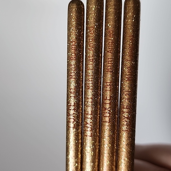 Luxie Luminous 4 Piece Gold Eyeshadow Brush Set - Picture 9 of 9